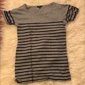 Cotton Crew neck striped t-shirt